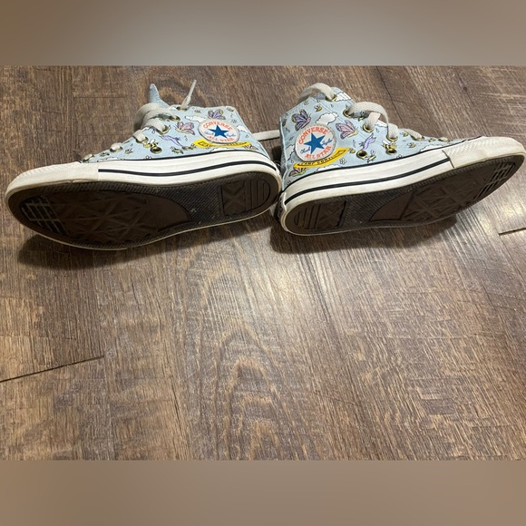 VGUC Converse Chuck Taylor All Star camp rainbow blue sneakers size 12 - Picture 3 of 8